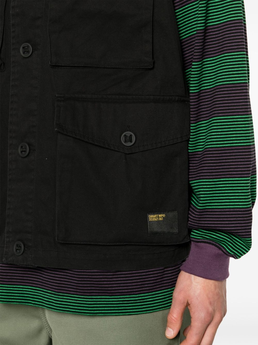 Unity logo-patch cotton gilet - 5