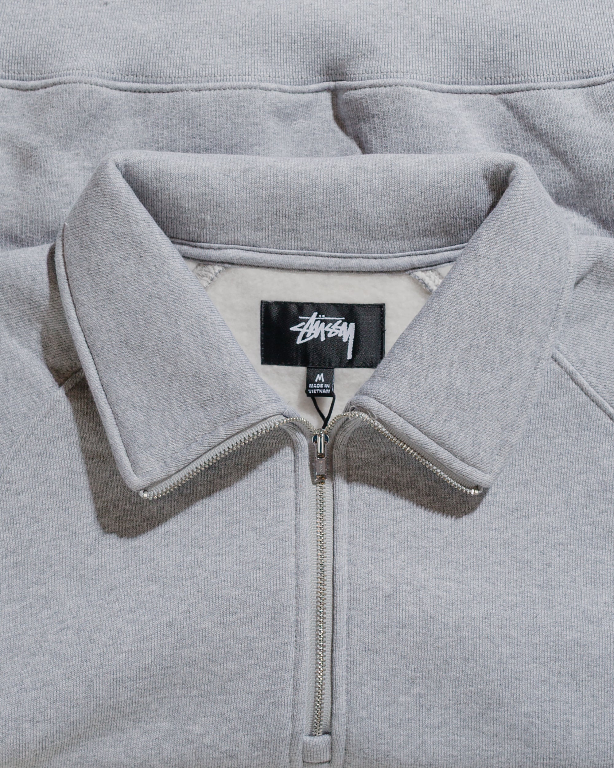 Stüssy Relaxed Half Zip Grey Heather - 2