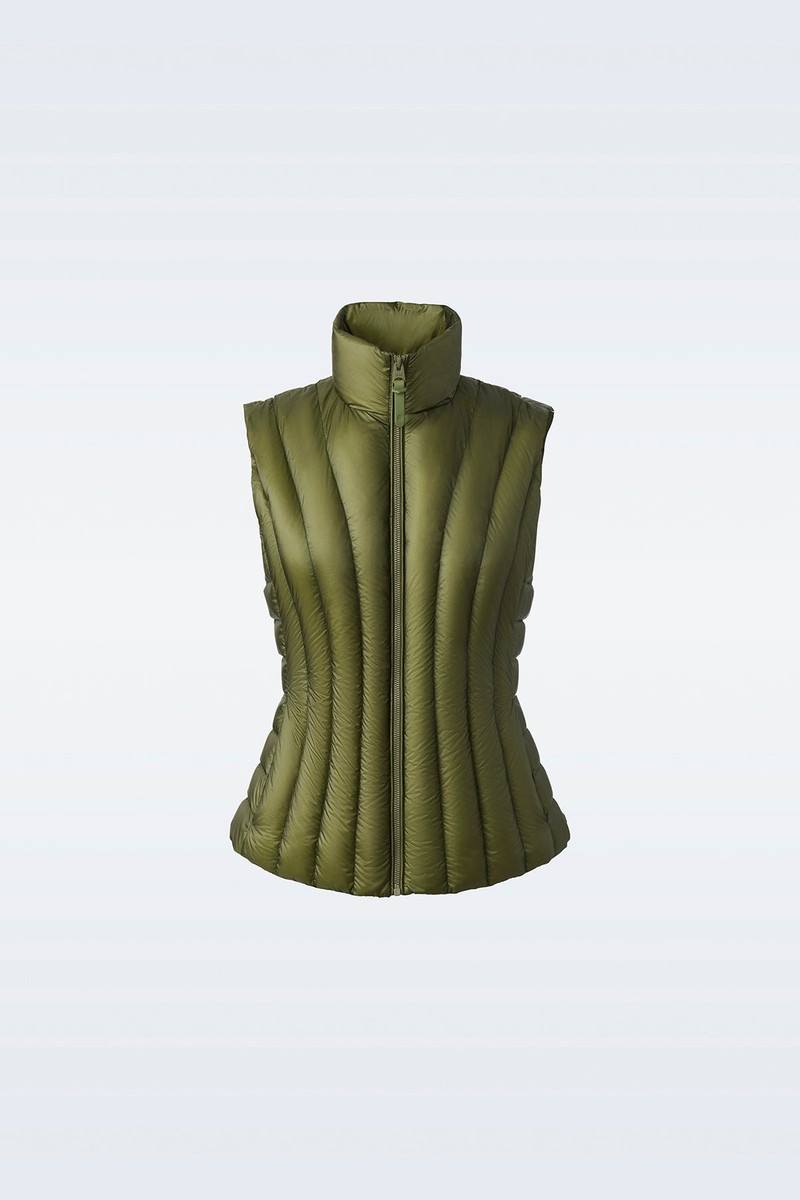 LILYAN light down vertical quilted Vest 1