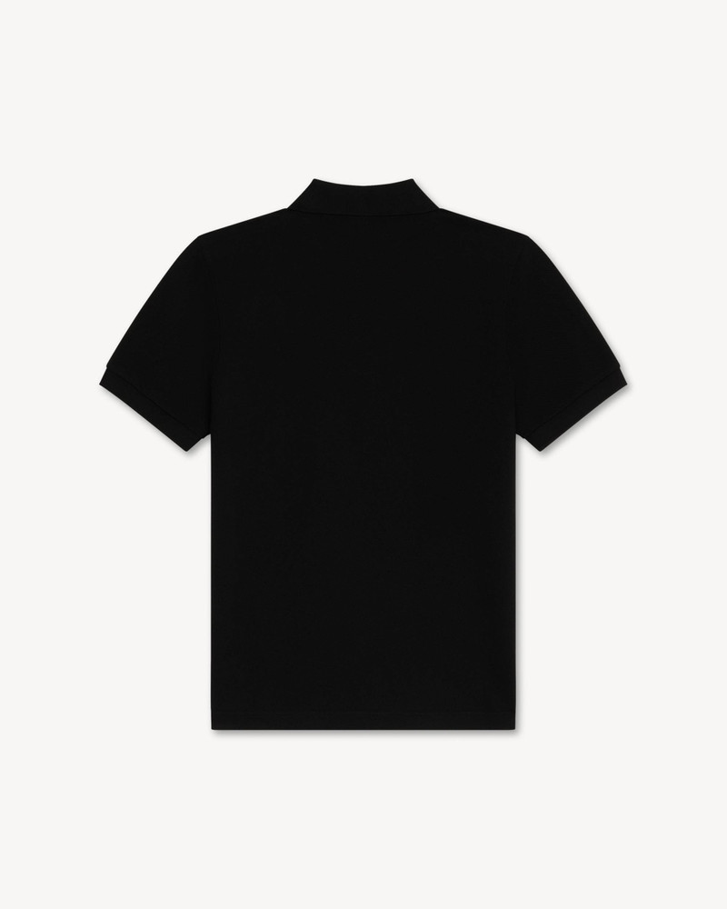 KENZO 'KENZO Paris Frame' embroidered slim polo in cotton outlook