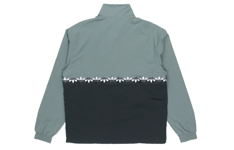 adidas adidas originals Adicolour Sliced Trefoil Track Jacket Men's Black/Blue GN3438 outlook