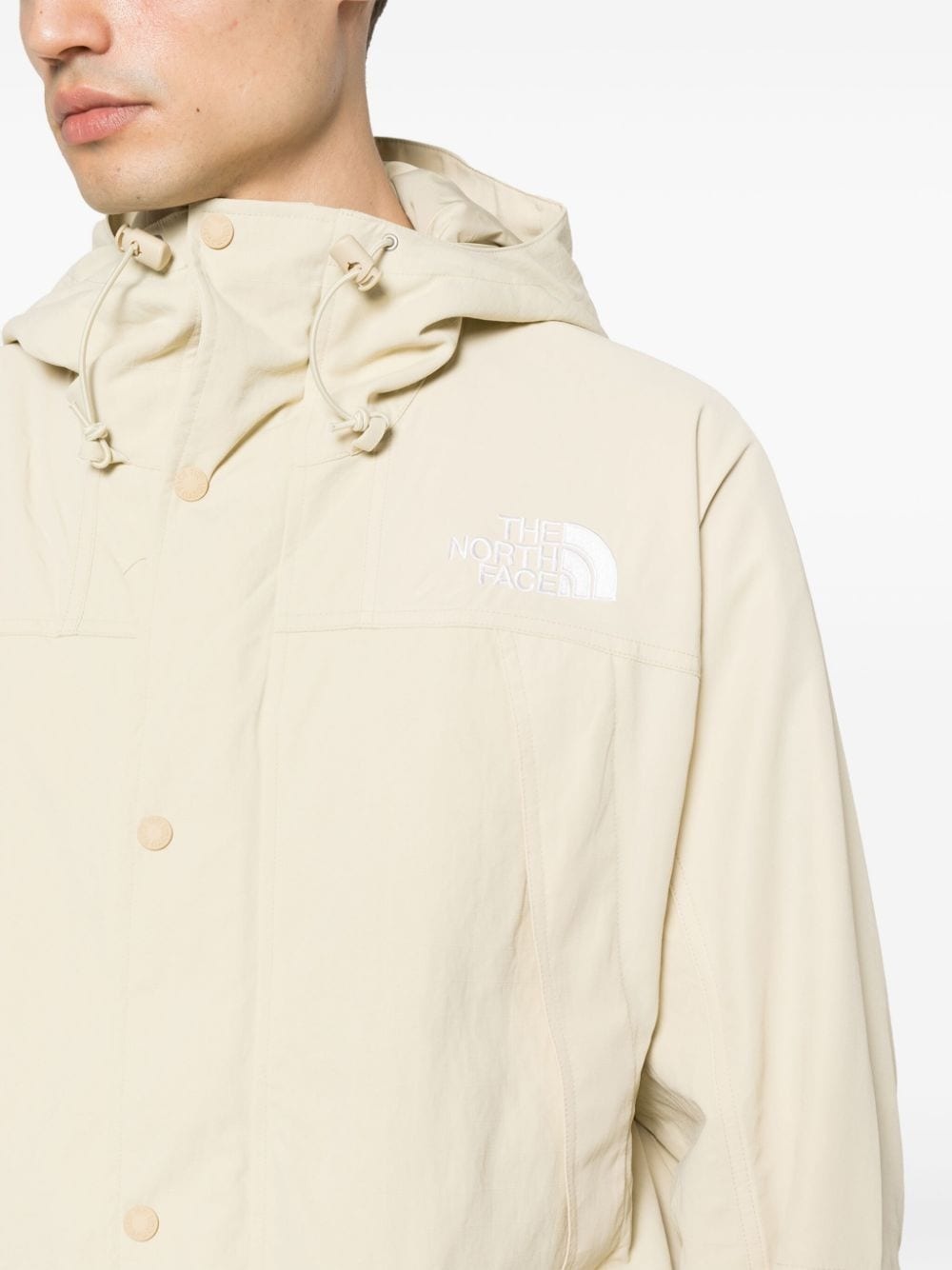 logo-embroidered cargo jacket - 5