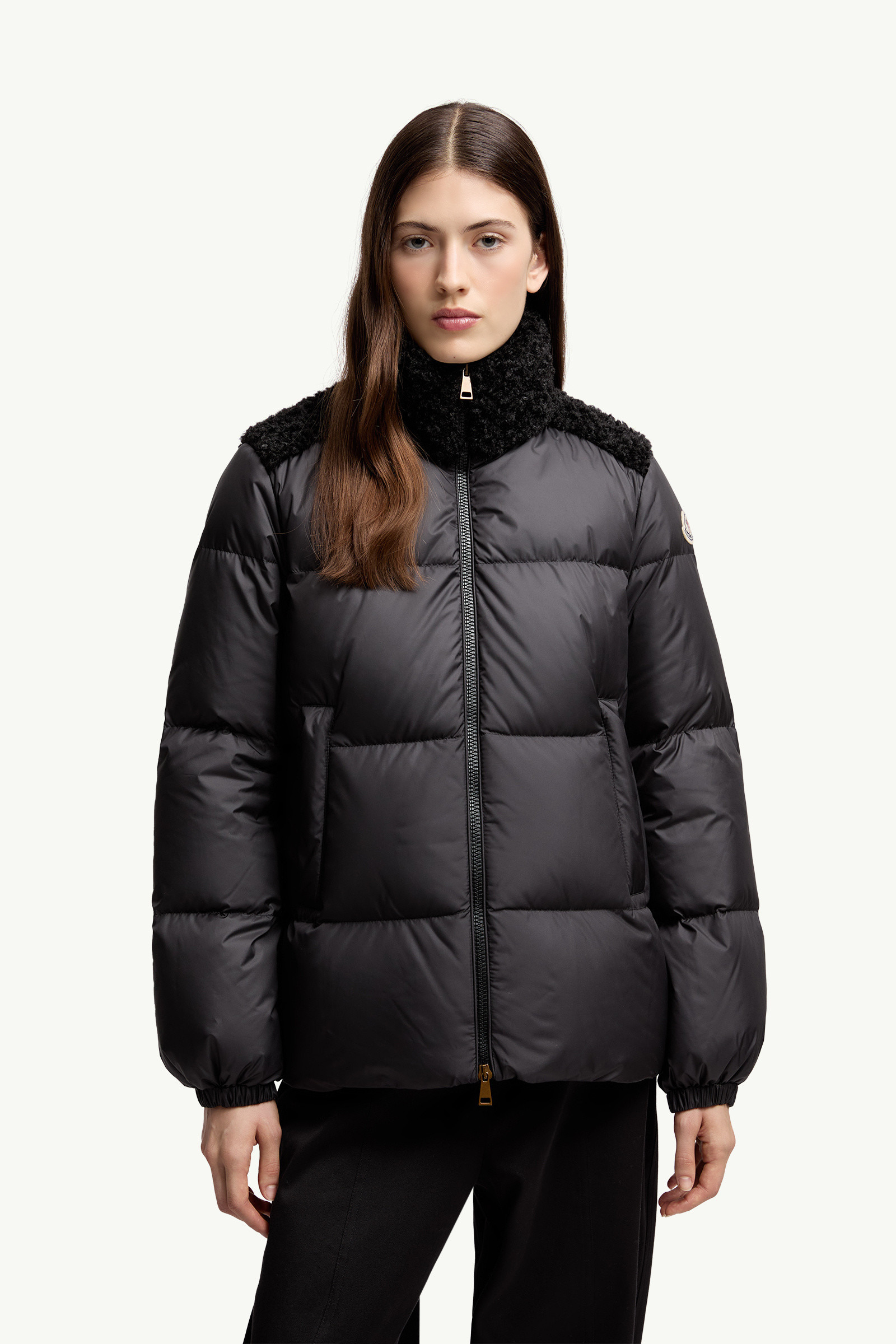 Esnaie Teddy-Trimmed Short Down Jaket - 3