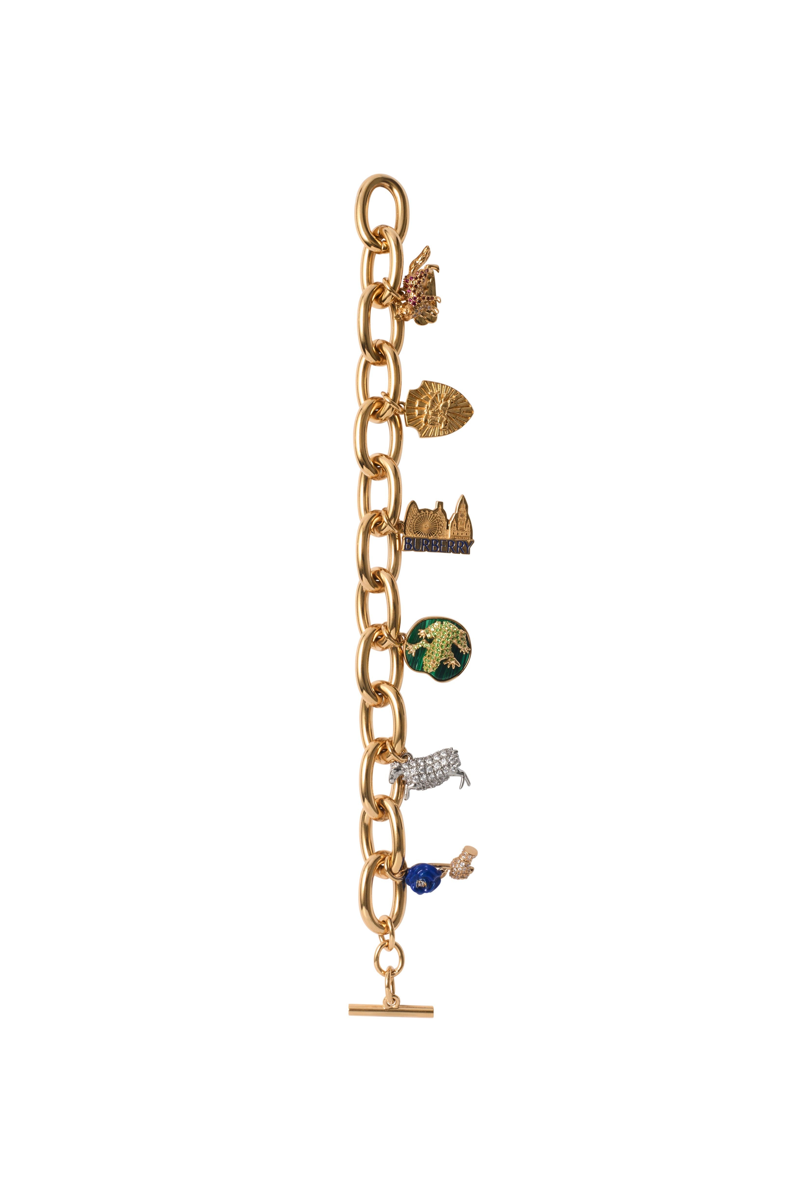 burberry Charm Bracelet in Gold/multicolour at Nordstrom - 3