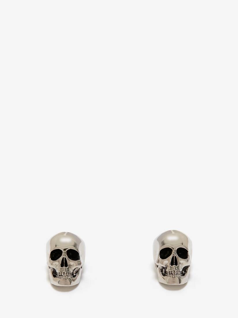 Men's Airpods Skull in Antique Silver - 2