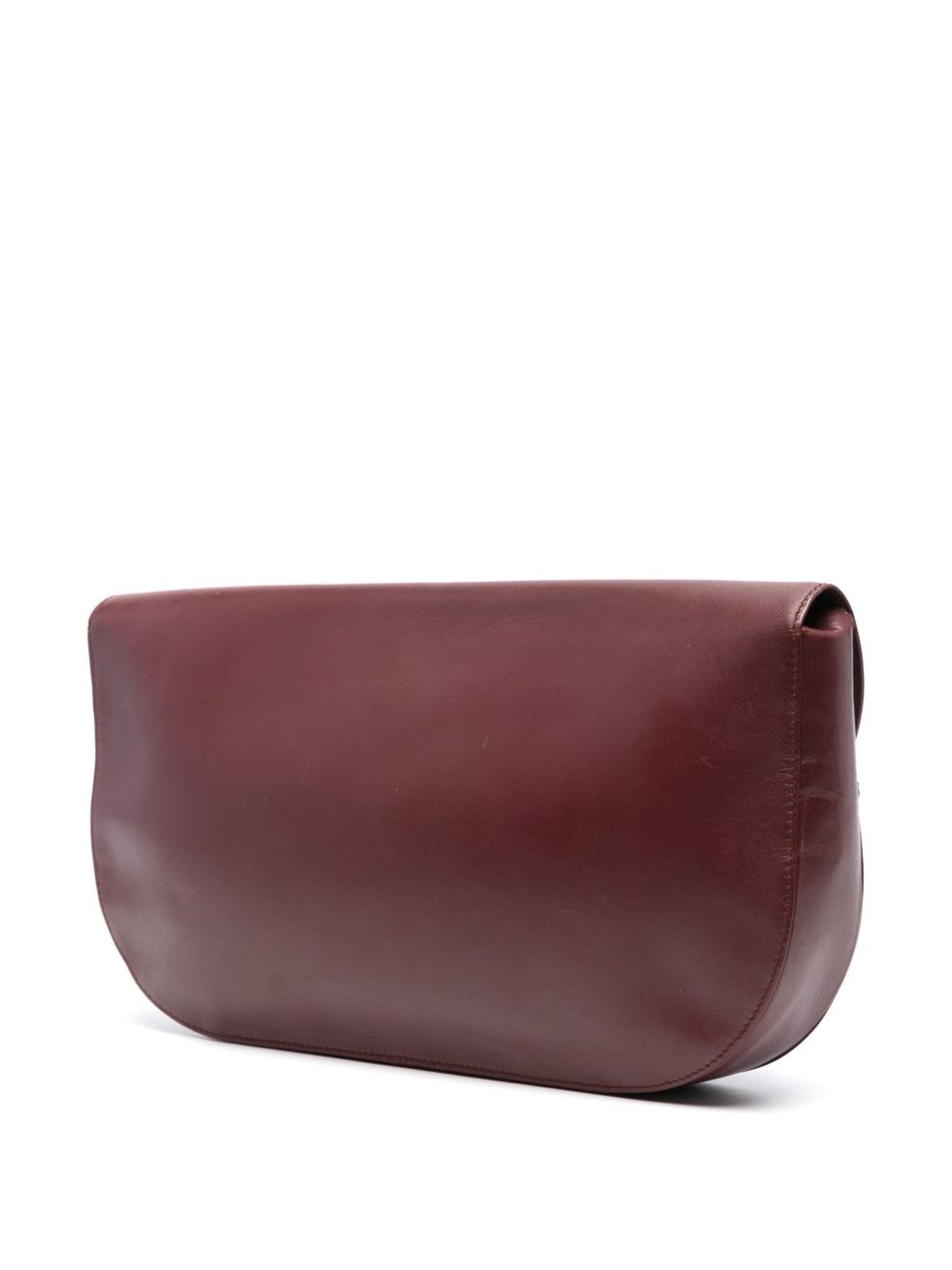 1990s logo-embossed flap clutch - 3