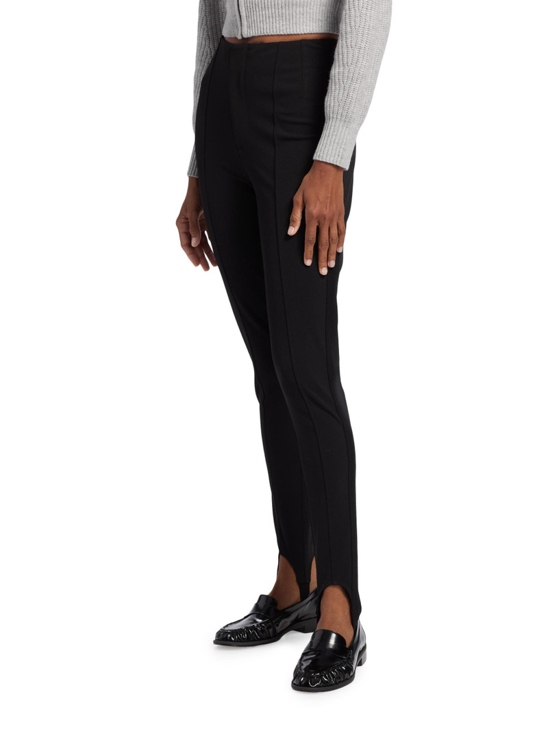 Women's Jessamine Crêpe Knit Stirrup Pants - Black 4