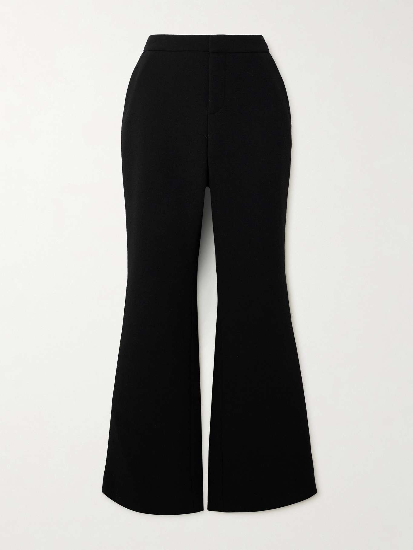 Wool-crepe flared pants - 1