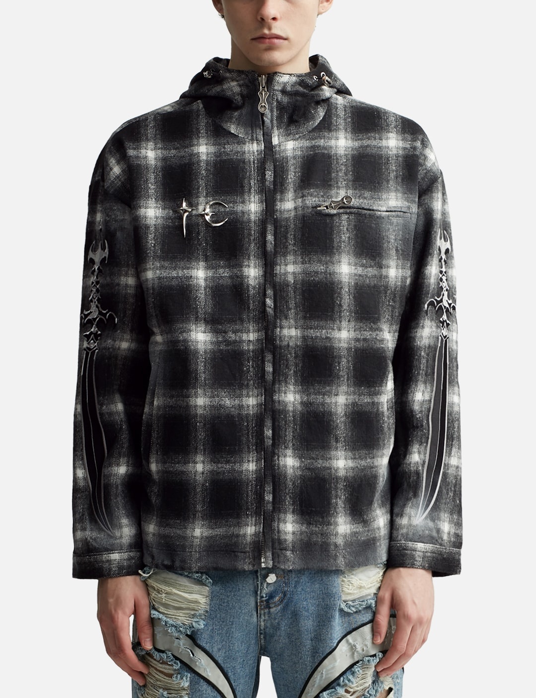 Thug Club Arab Sword Flannel Zip-up 2