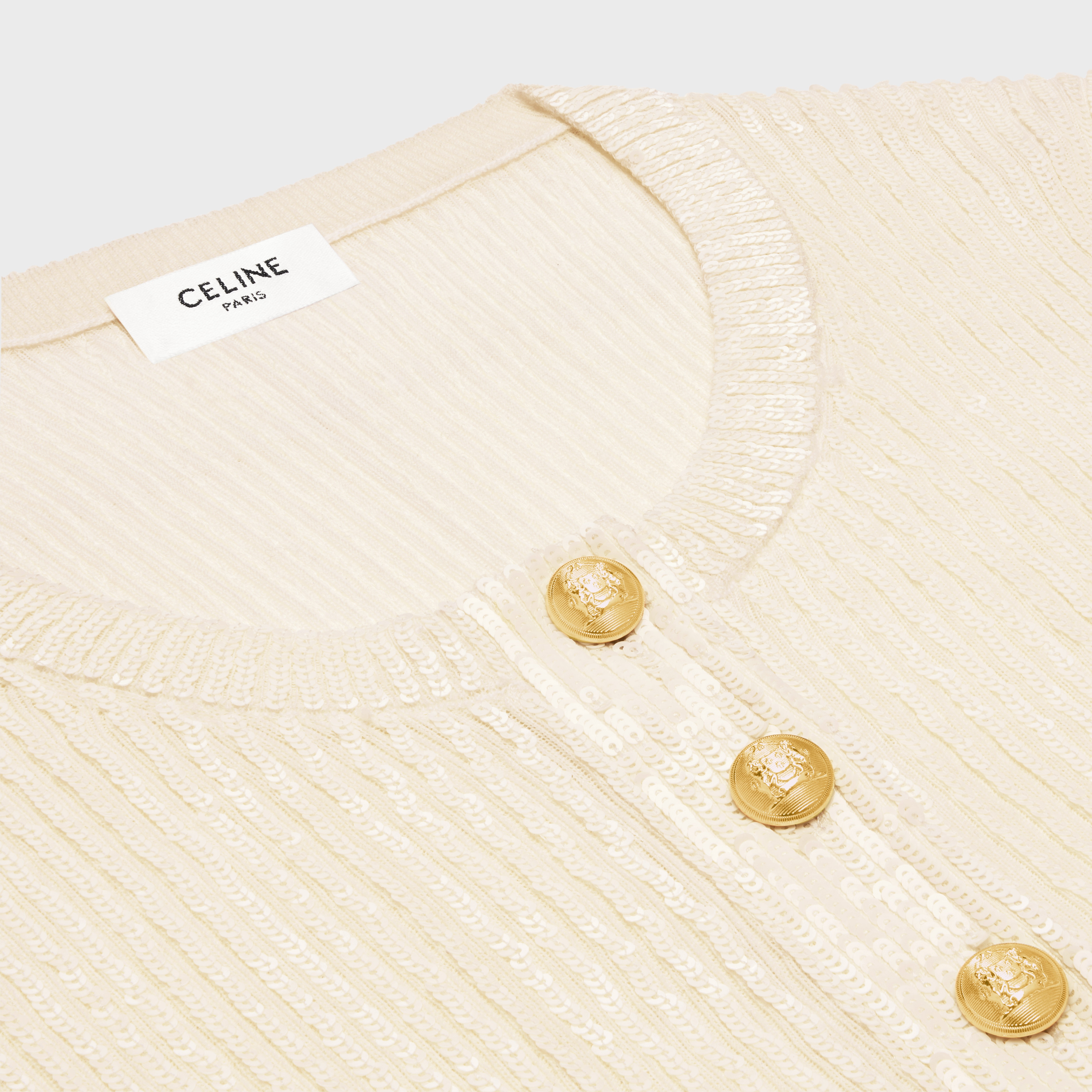embroidered top in wool - 3