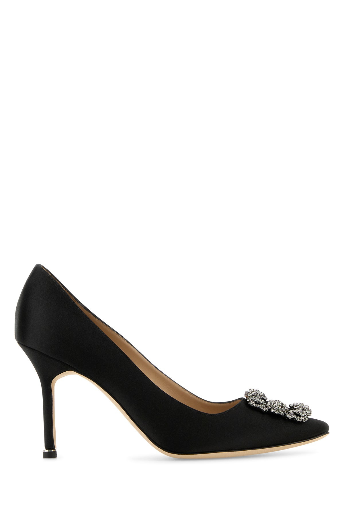 Black satin Hangisi pumps - 1
