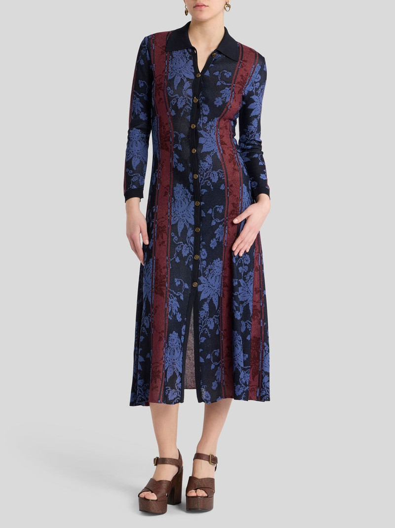 Etro MAXI CARDIGAN WITH FLORAL JACQUARD MOTIF outlook