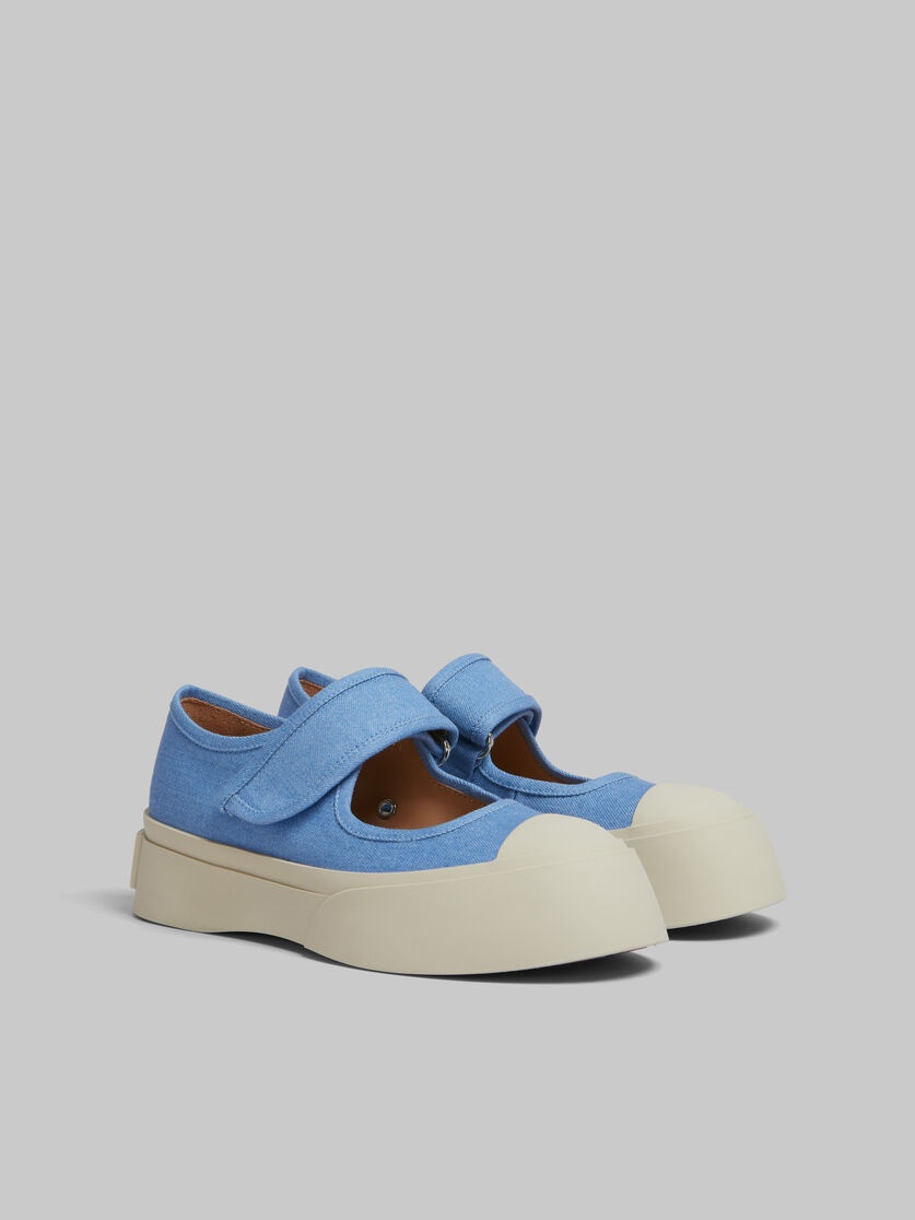 LIGHT BLUE DENIM MARY JANE SNEAKER - 2