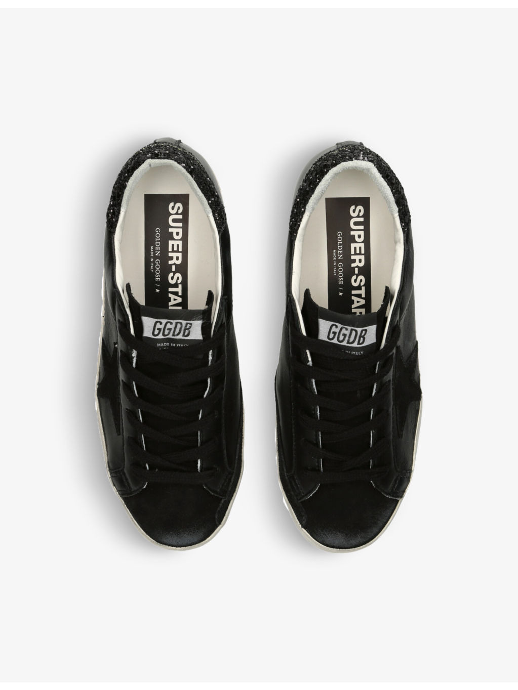 Super-Star suede star-patch leather trainers - 2