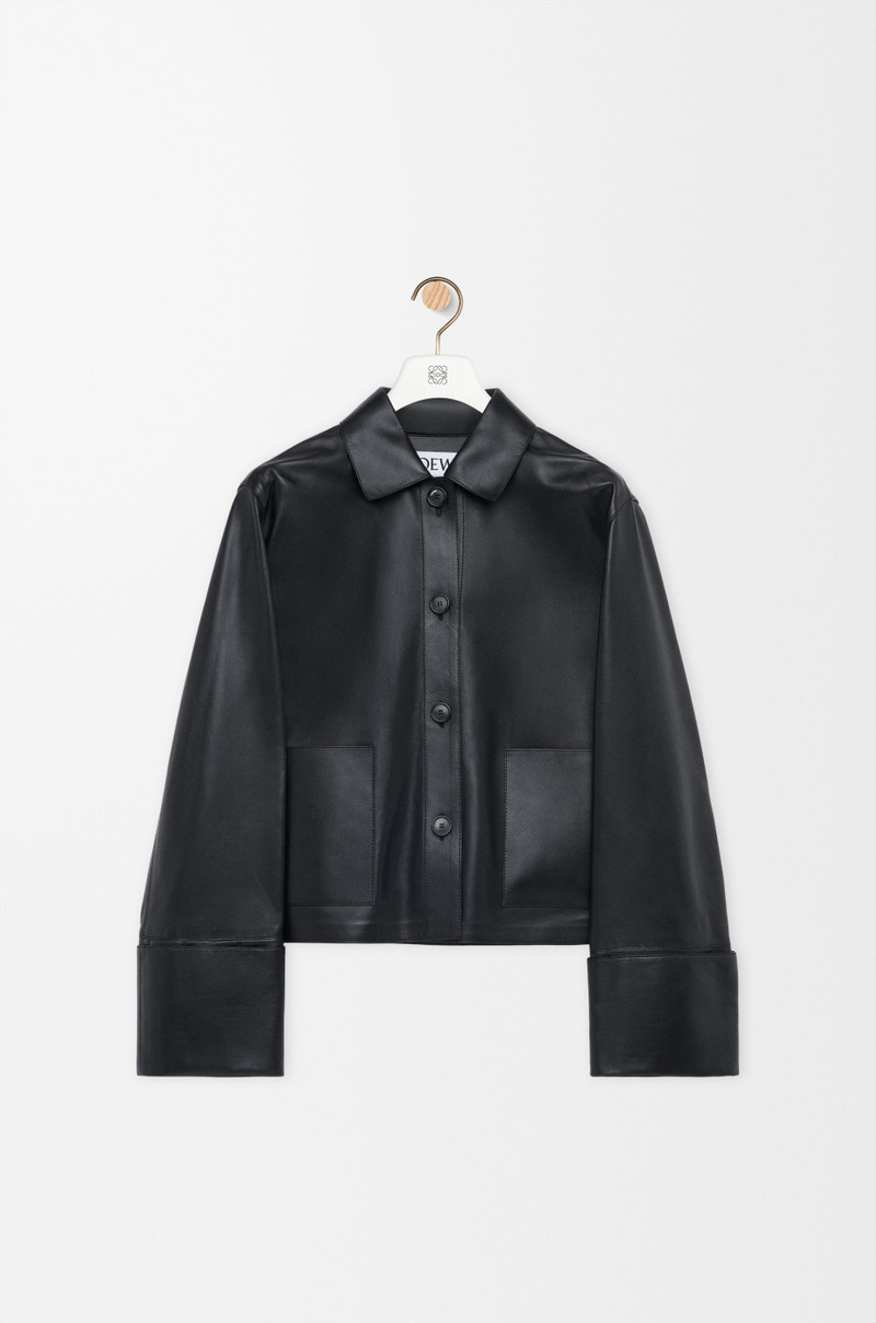 Turn-up jacket in nappa lambskin 1