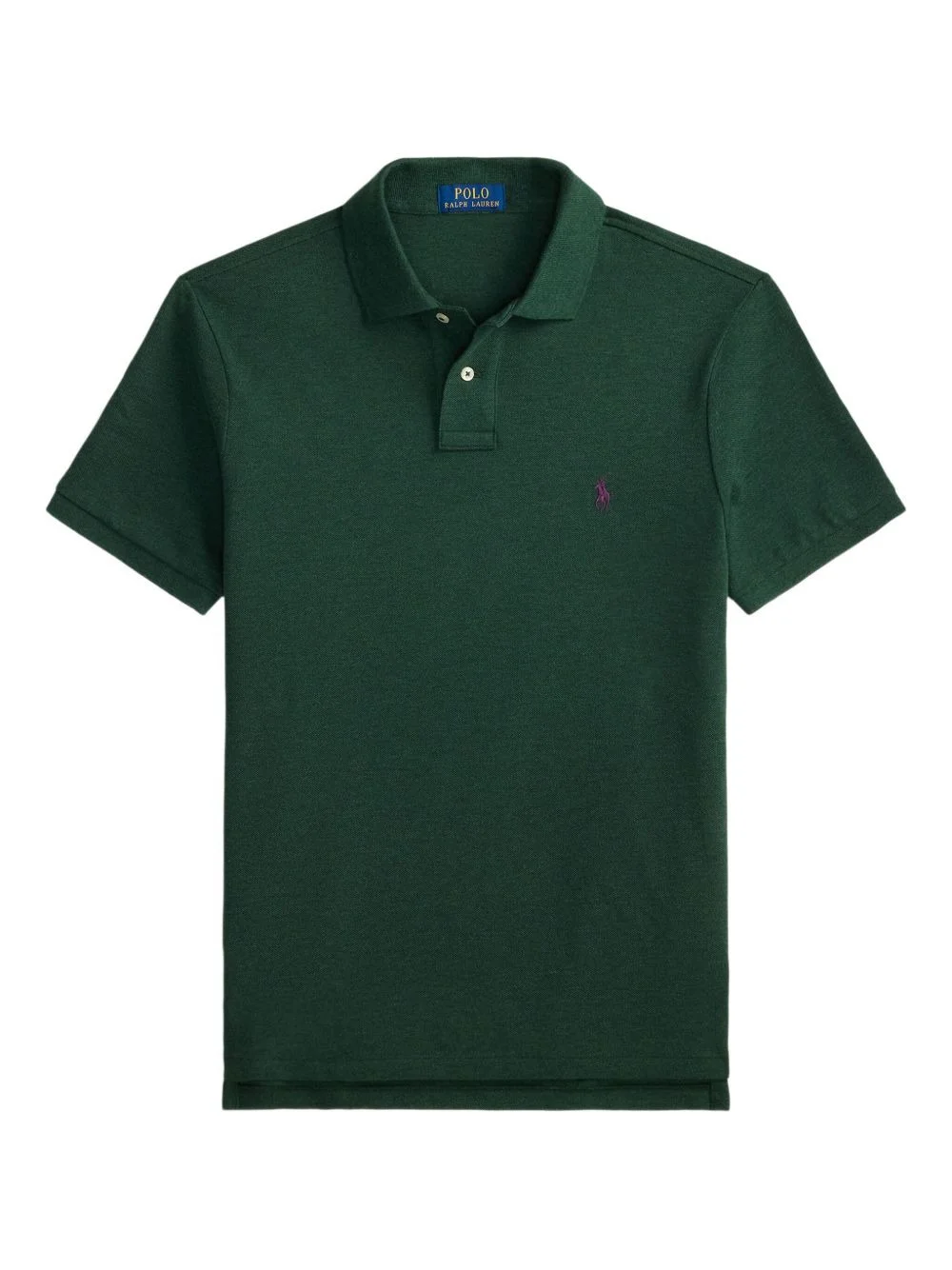 logo-embroidered polo shirt - 1
