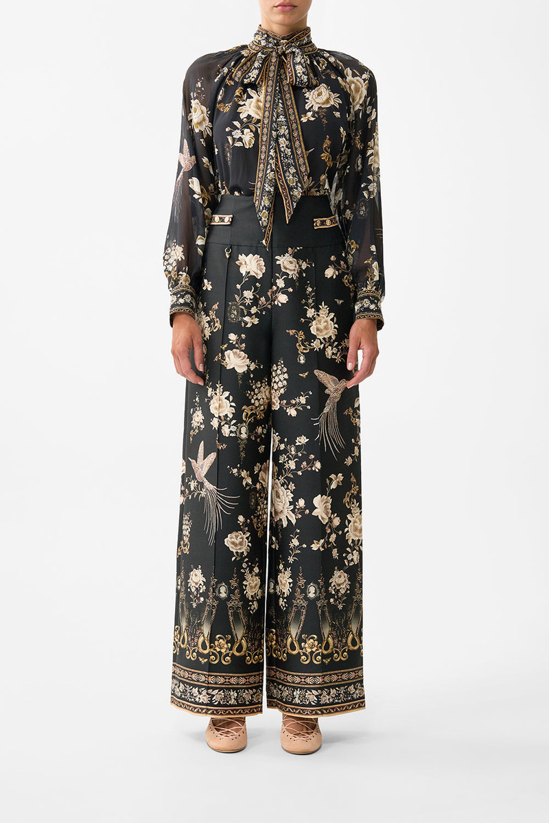 CAMILLA DETACHABLE PUSSY BOW RAGLAN BLOUSE outlook