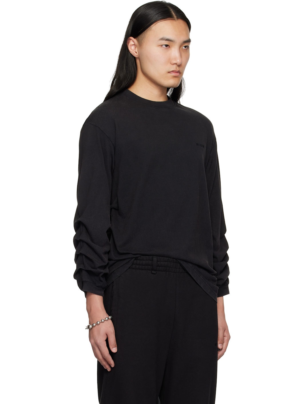 Black Wrinkled T-shirt - 2