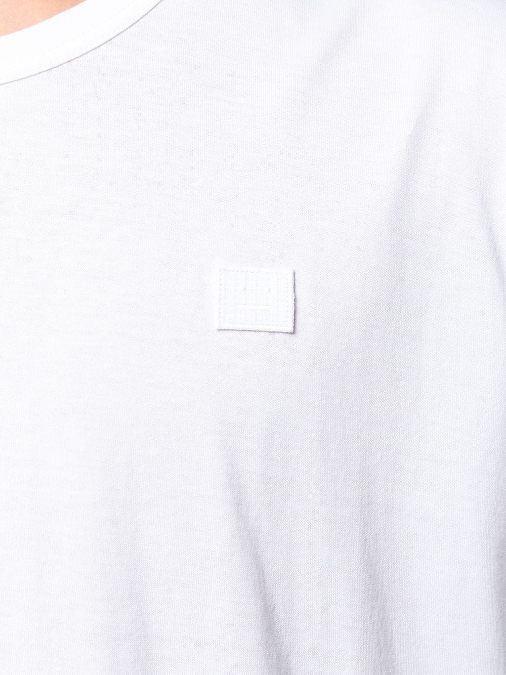 face-patch crew neck T-shirt - 6