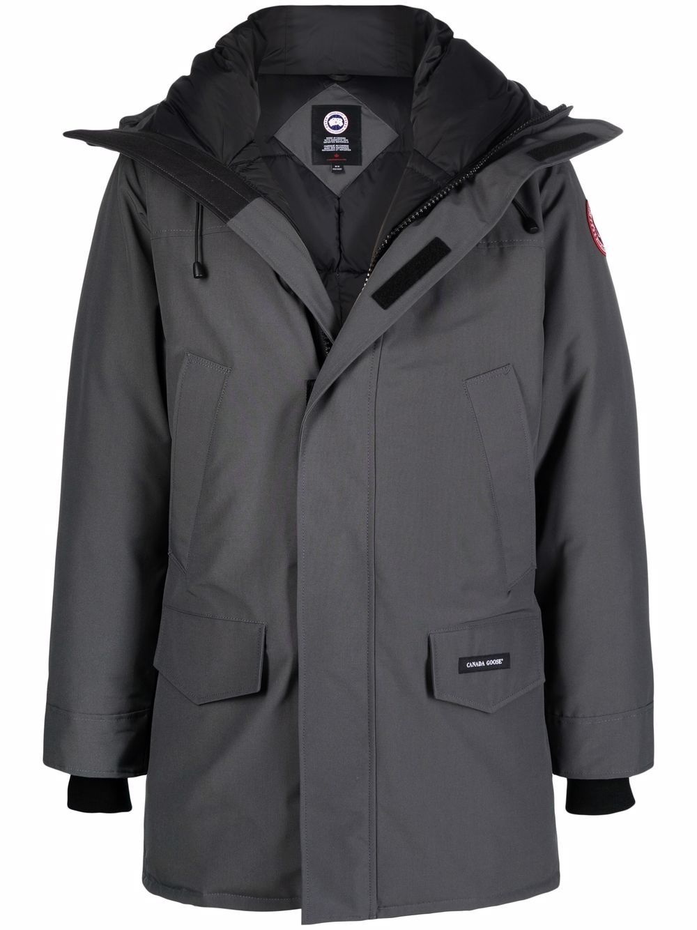 hooded down coat - 1