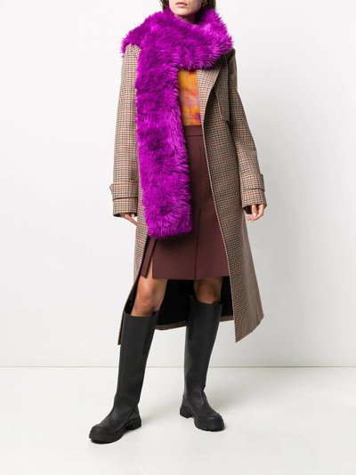 MSGM furry long scarf outlook