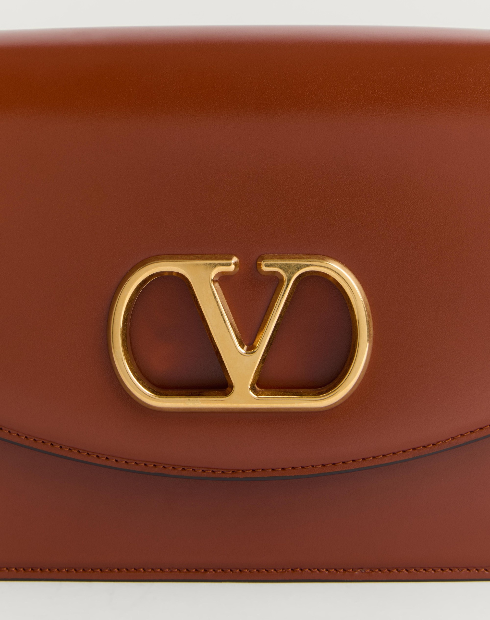 VALENTINO GARAVANI VAIN SHOULDER BAG IN SHINY CALFSKIN - 8