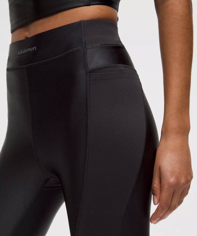 Satin Shine Panelled High-Rise Tight 25" *Wordmark 4