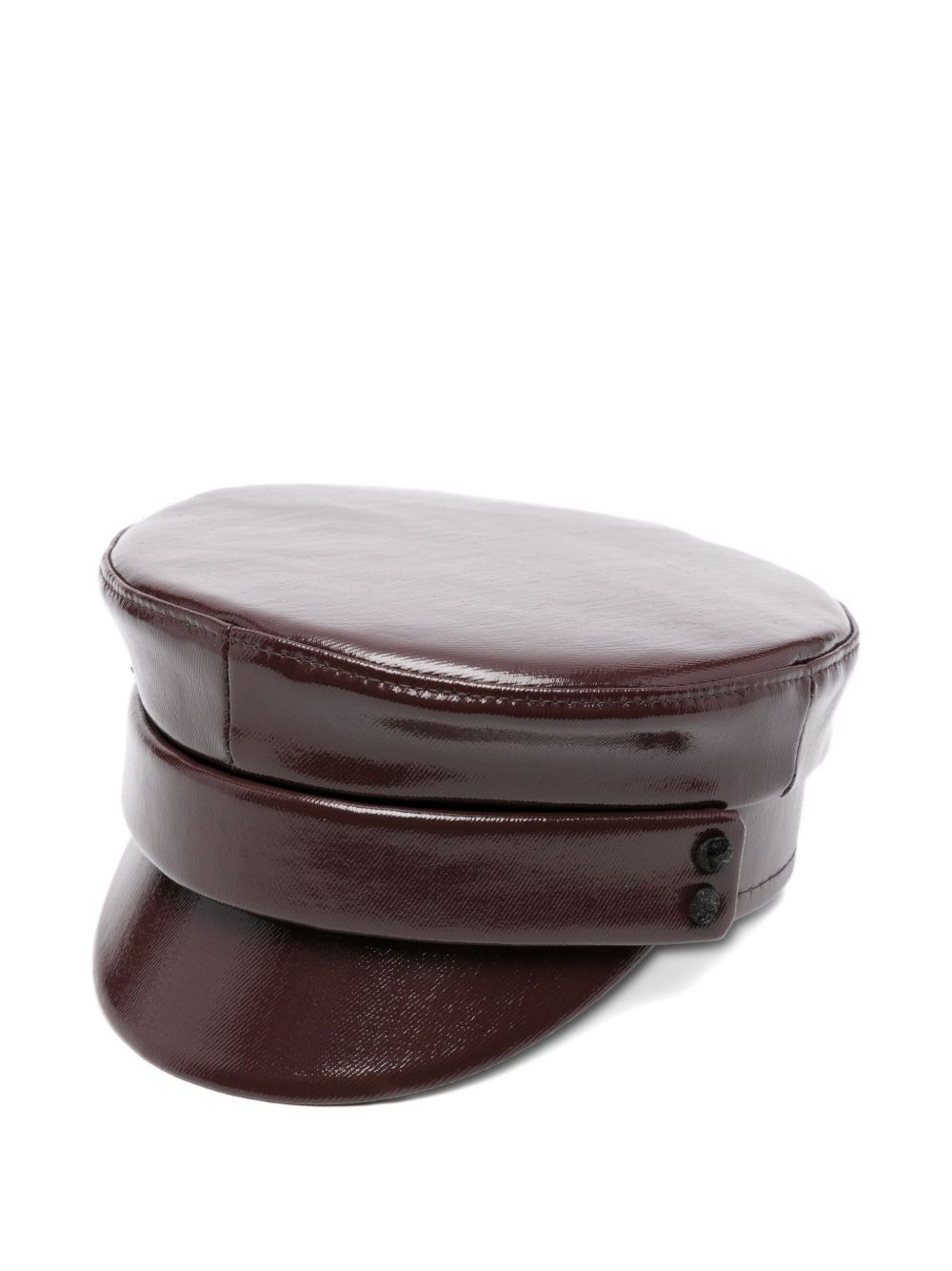 coated newsboy cap - 1