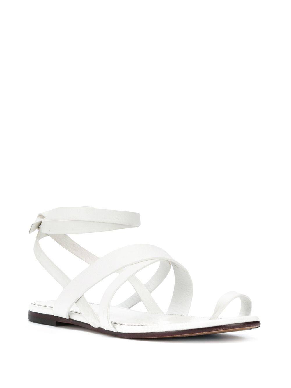 crossover strap sandals - 2