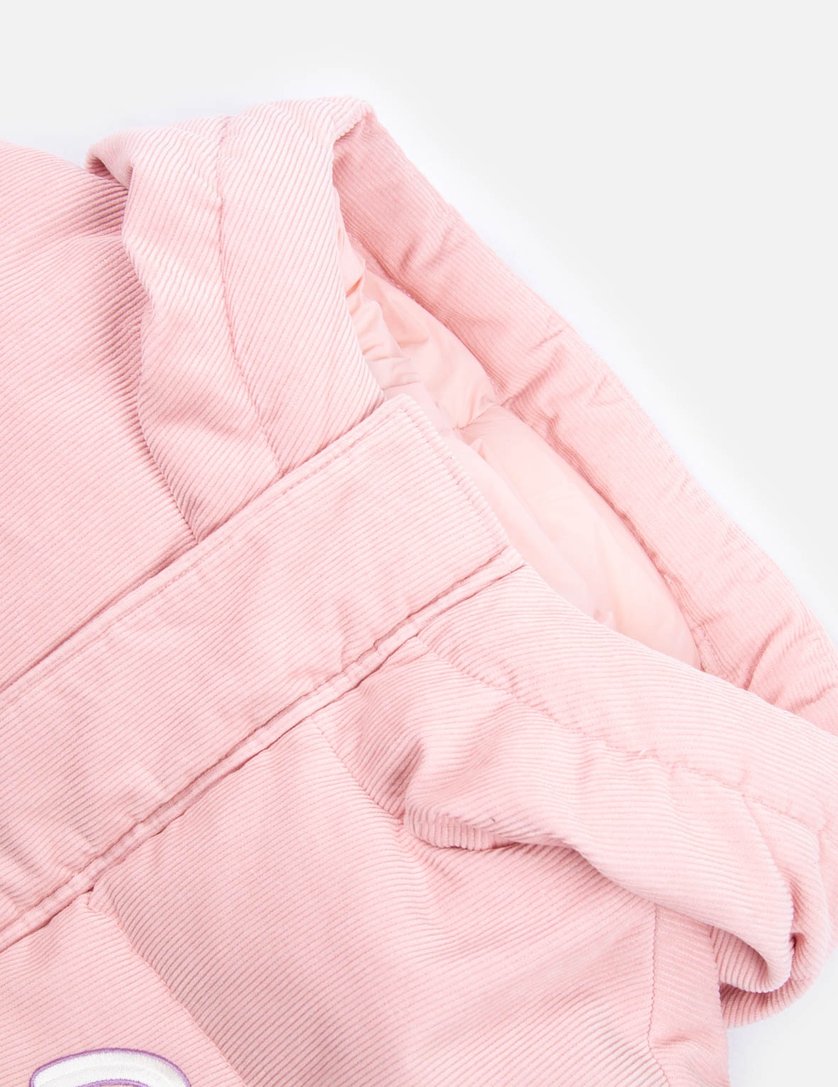 DENIM PATCHWORK CORDUROY DOWN JACKET - 9