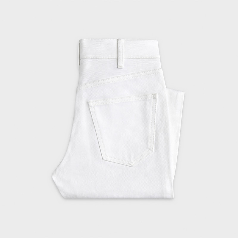 CELINE SLIM JEANS IN WHITE DENIM outlook