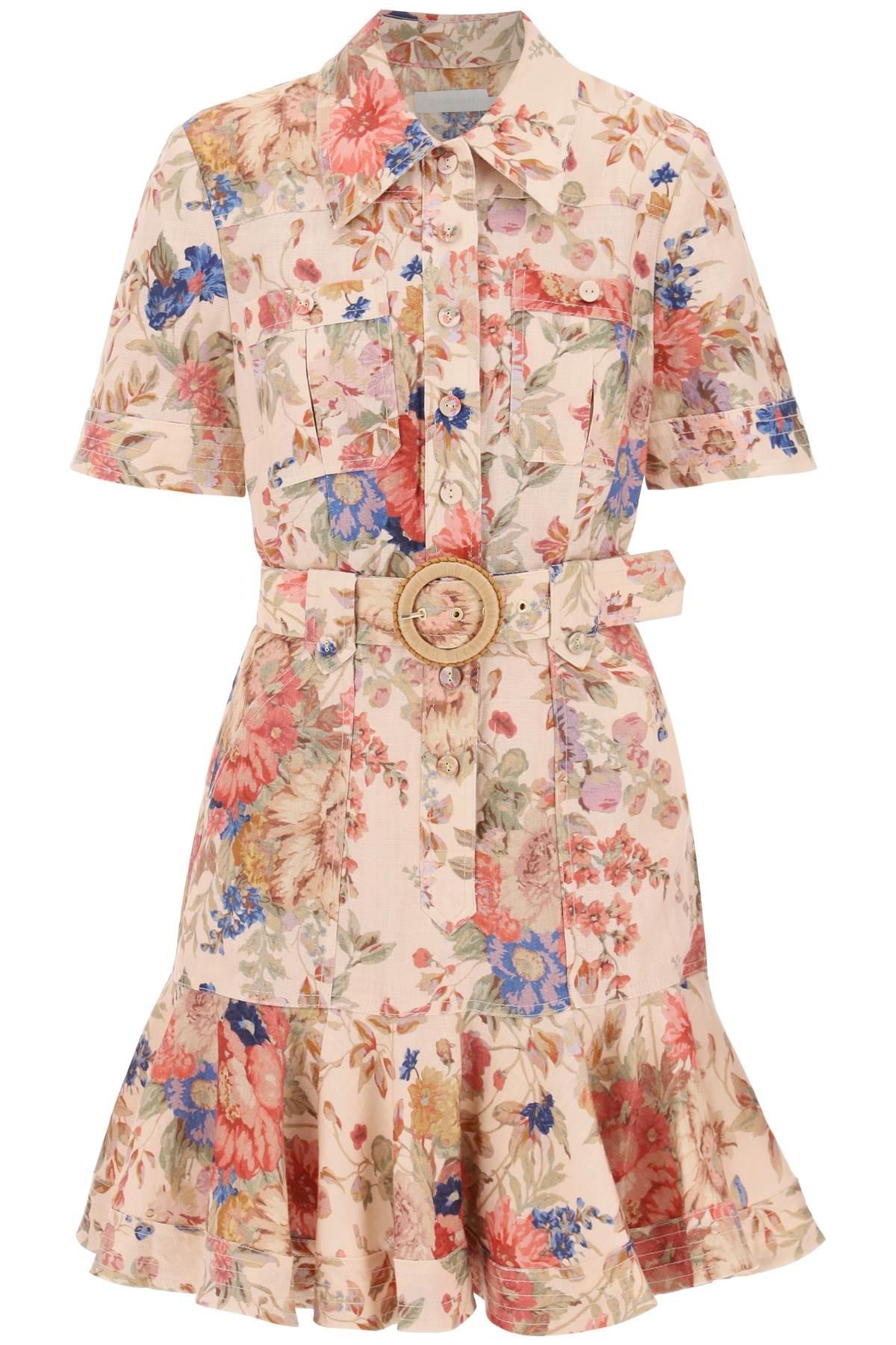 Zimmermann August Belted Linen Shirt Dress - 1