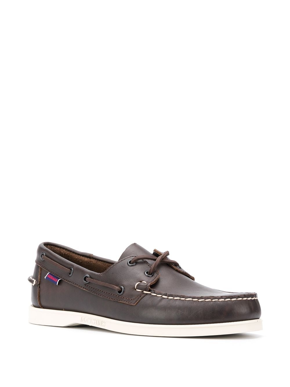 lace-detail boat shoes - 2