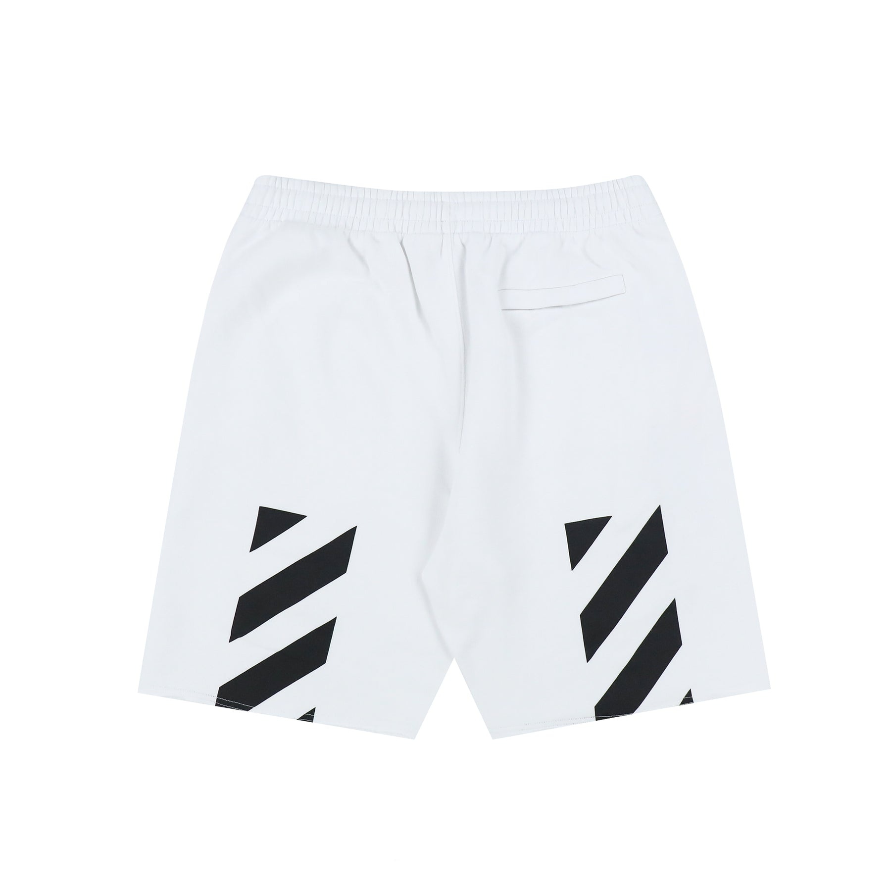 DIAG HELVETICA SWEATSHORT / WHT BLK - 2