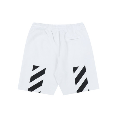 Off-White DIAG HELVETICA SWEATSHORT / WHT BLK outlook