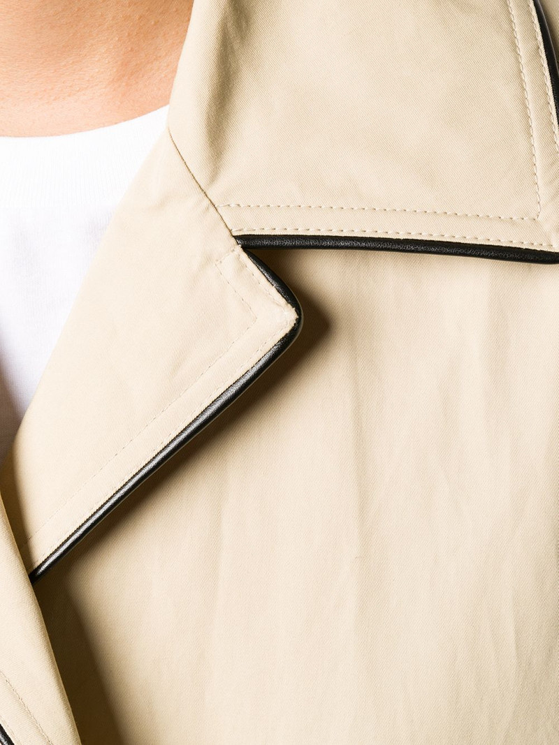 contrast trim trench coat 5