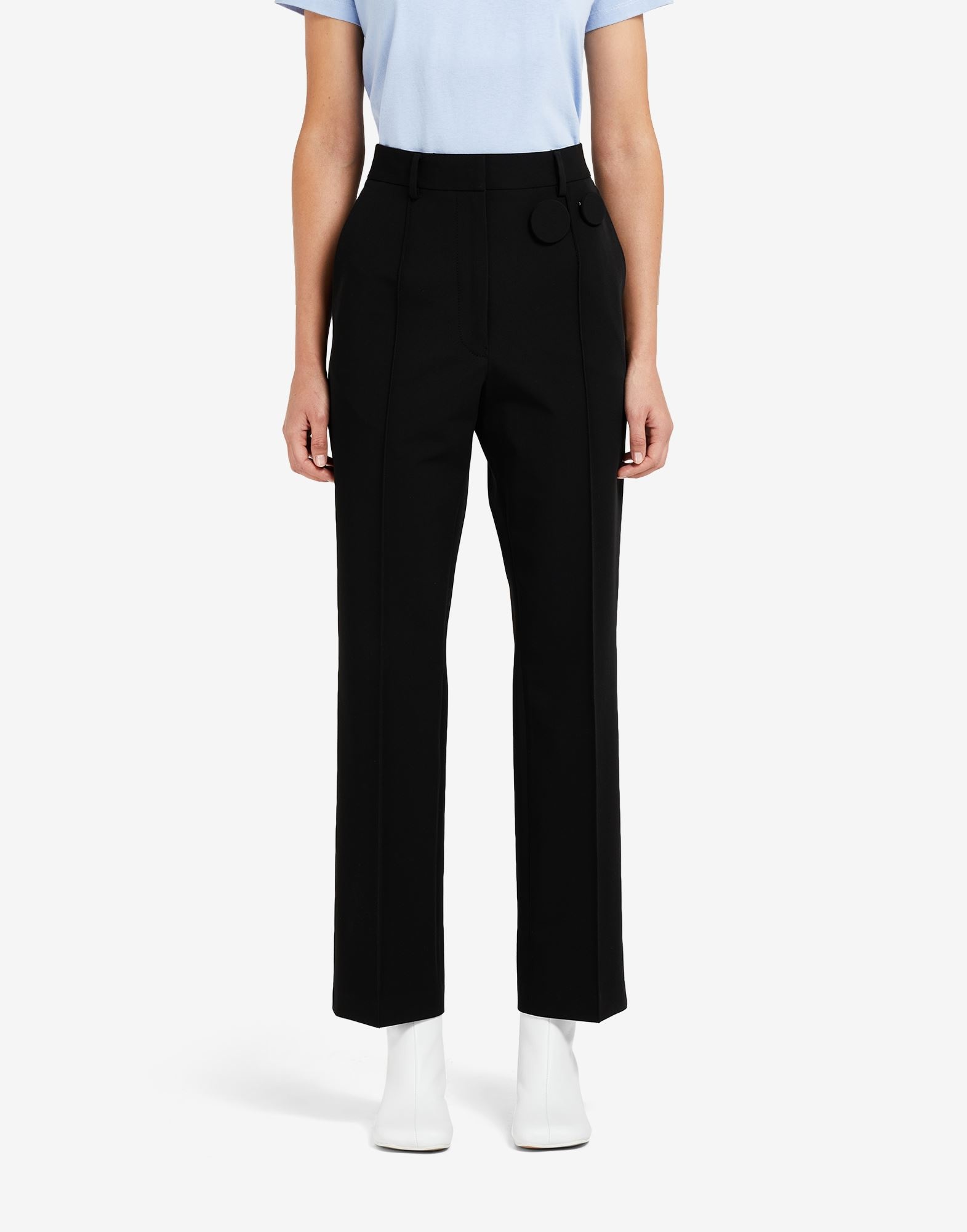 Badge pleated trousers - 5