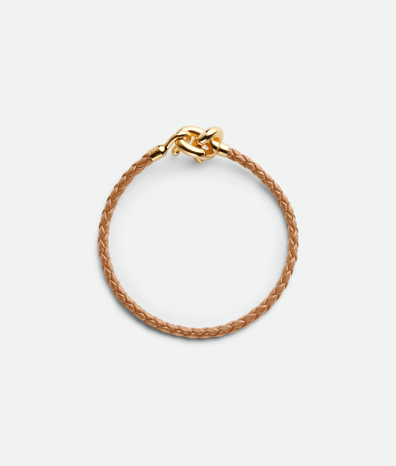 Bottega Veneta Leather Knot Bracelet outlook
