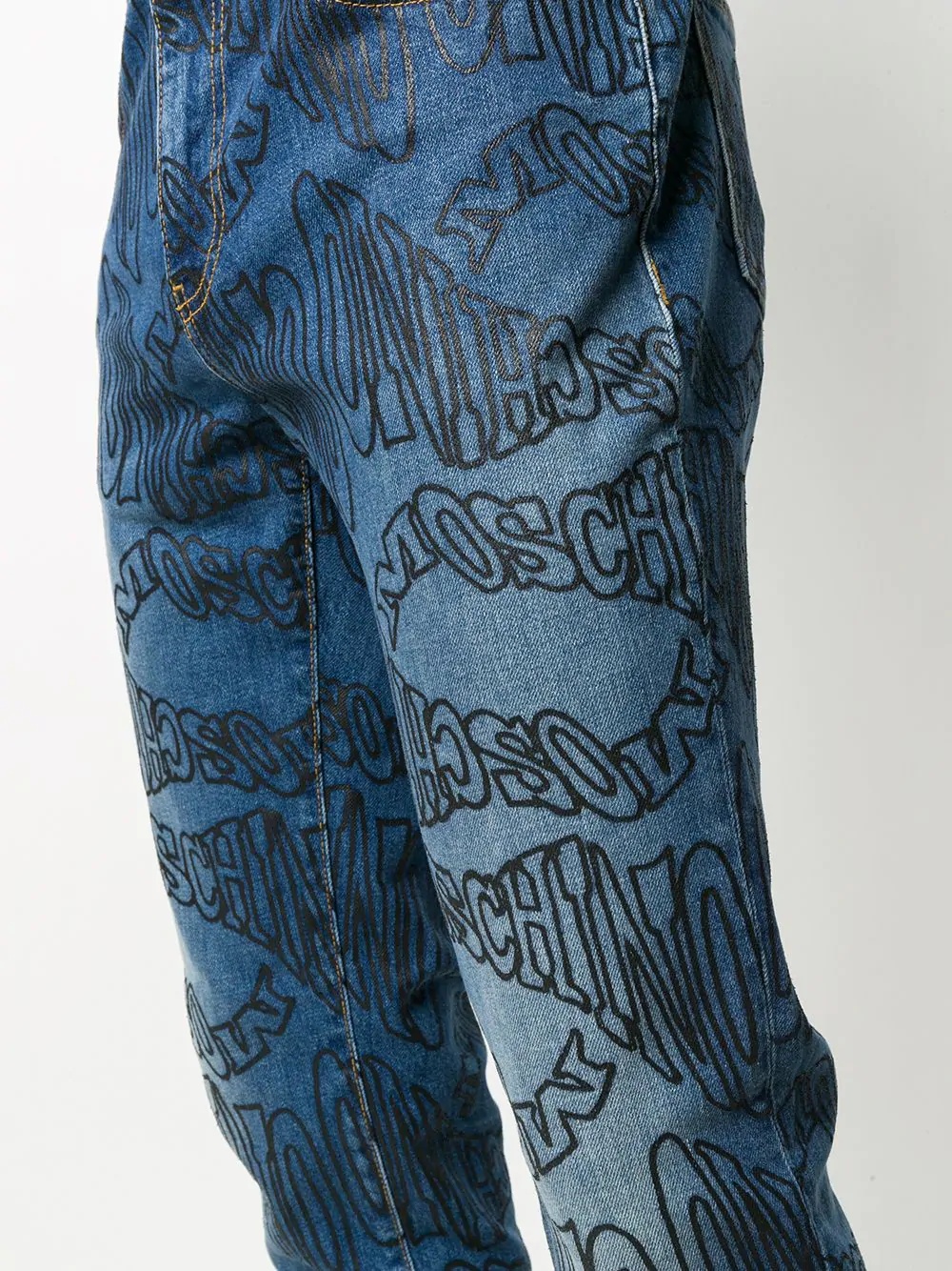 logo-print slim-fit jeans - 5