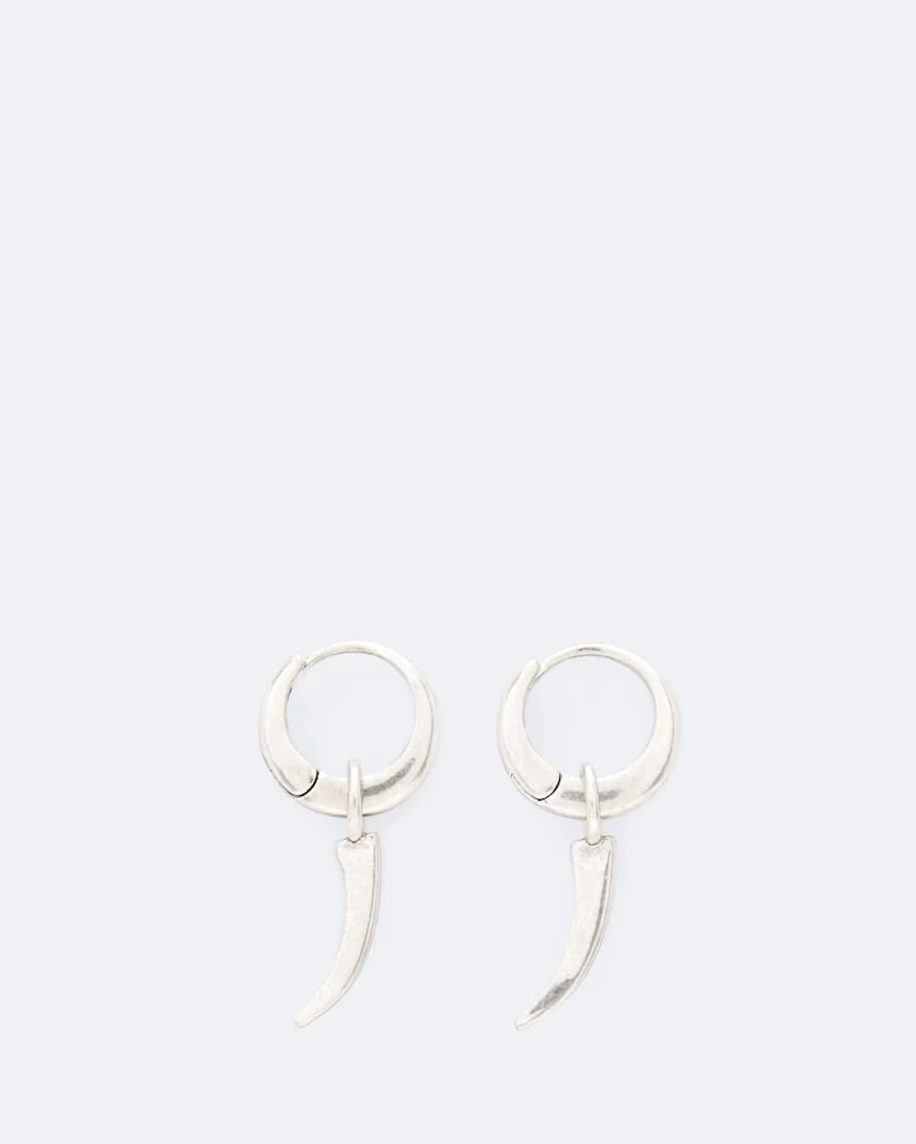 TALON PENDANT HUGGIE EARRINGS - 1