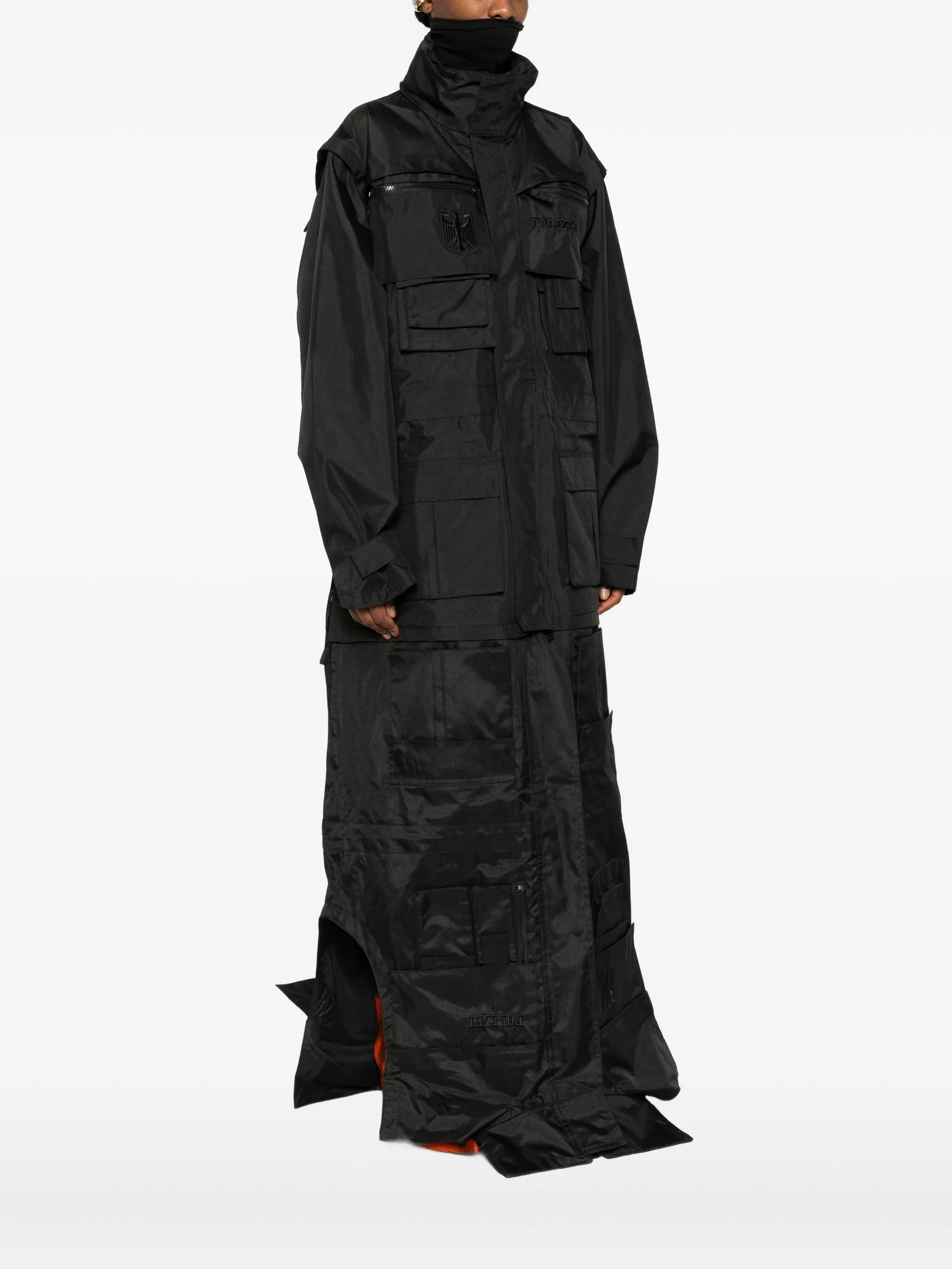 Vetements Multiple-pocket Long Coat - 3