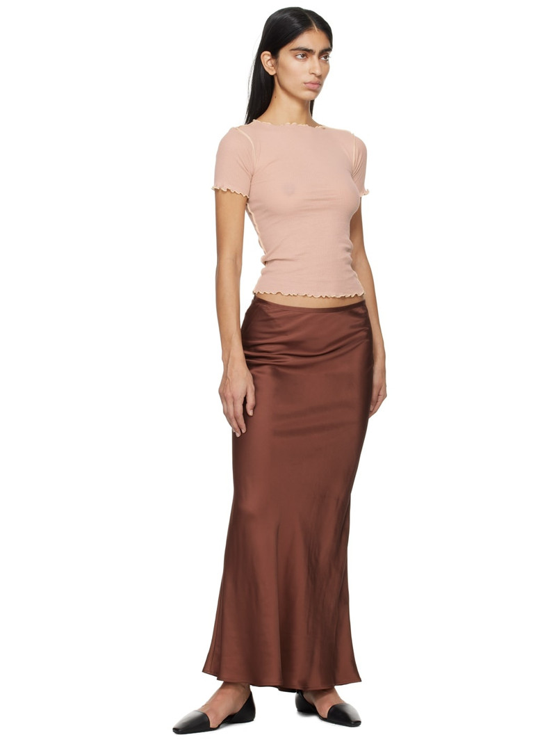 BASERANGE Brown Dydine Maxi Skirt outlook
