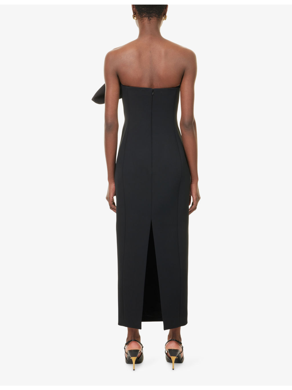 Cato Asymmetric Woven Midi Dress - 4