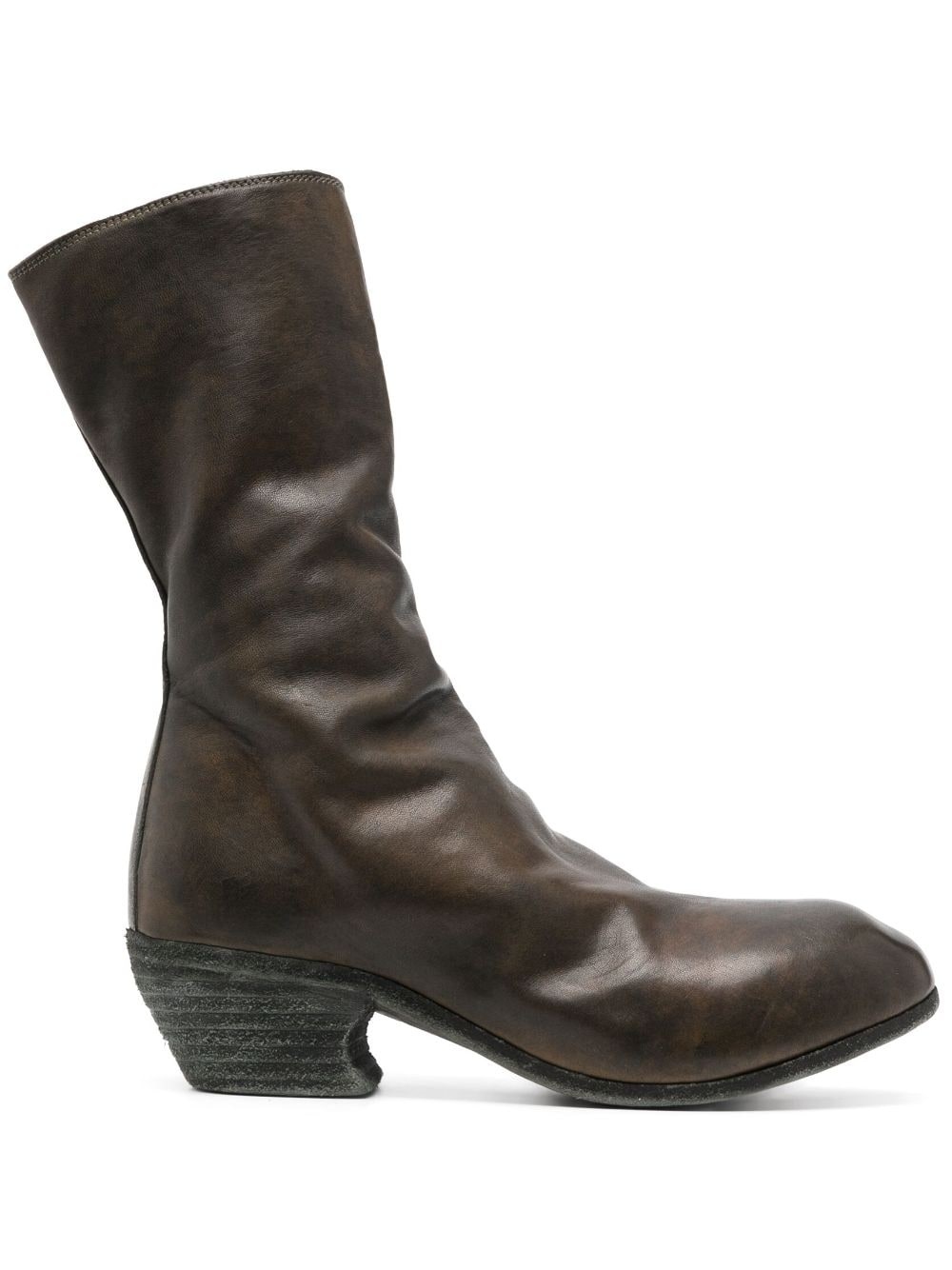 60mm leather ankle boots - 1