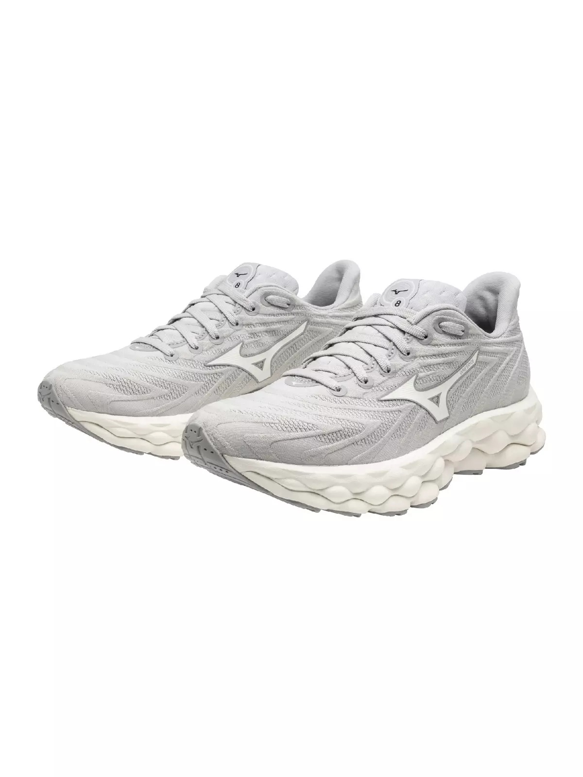 Wave Sky 8 "Harbor Mist/Snow White" Women's Running Shoe - 5