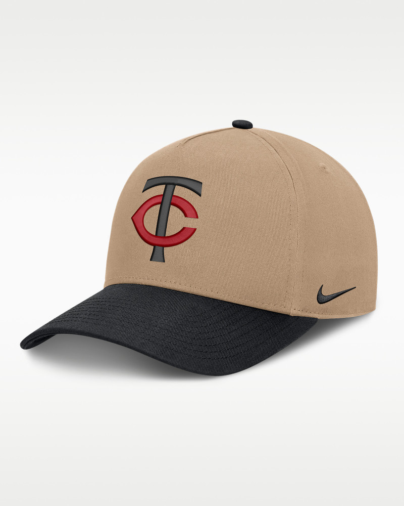 Minnesota Twins Rise Men's Nike MLB A-Frame Trucker Adjustable Hat 1