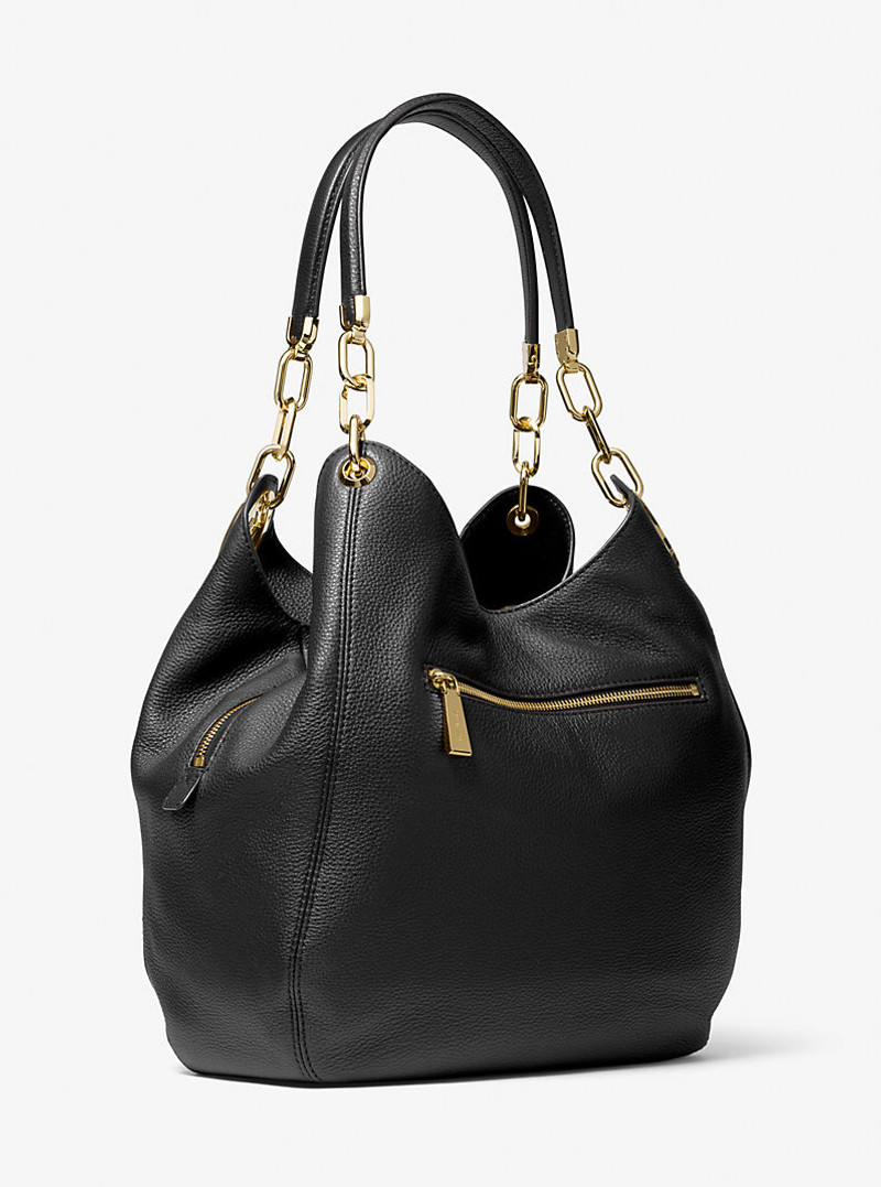 Lillie Large Pebbled Leather Shoulder Bag 5