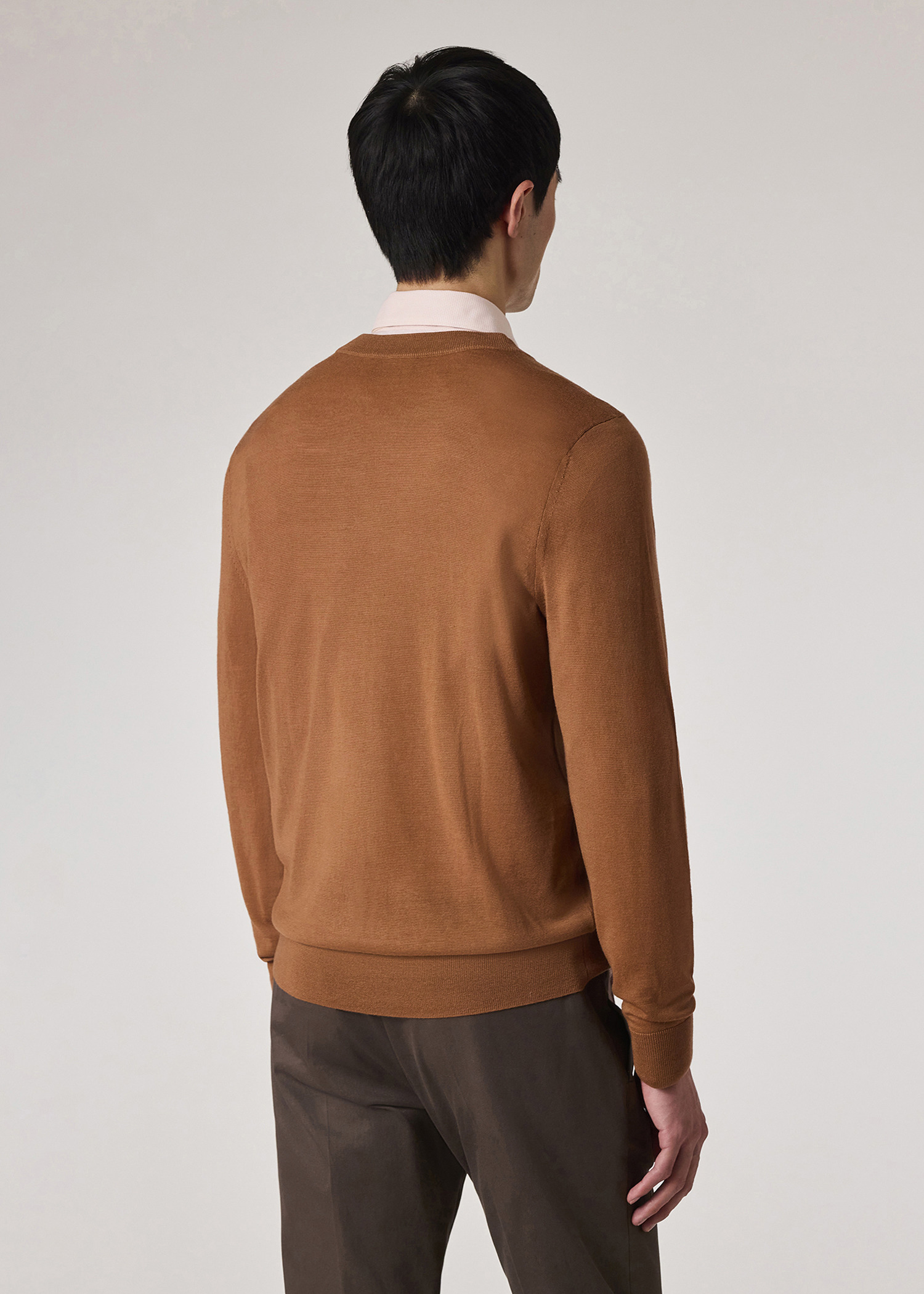 Brown Merino Wool Sweater - 6