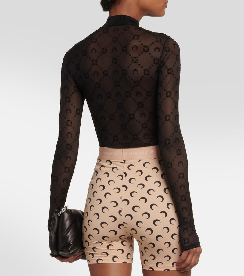 Printed jersey biker shorts 3