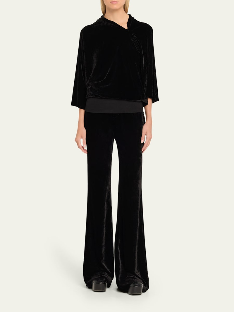 Rick Owens Bolan Velvet Bootcut Pants outlook